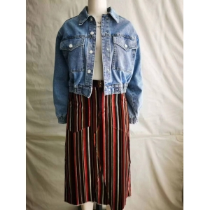 DENIM JACKET、CORDUROY DRESS